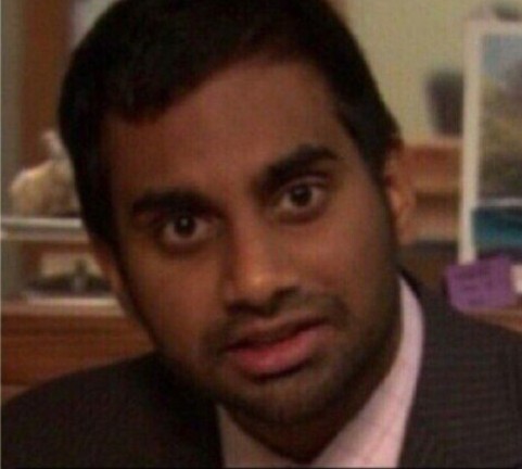 Create meme "tom haverford, I've been looking at this for 5 hours now ...