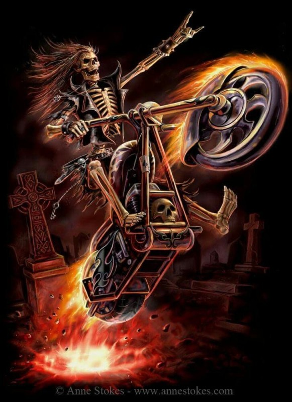 skeleton on a motorcycle - Create meme / Meme Generator - Meme-arsenal.com