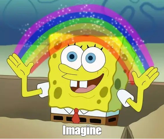 Create meme "Bob sponge, imagination spongebob, spongebob imagination ...