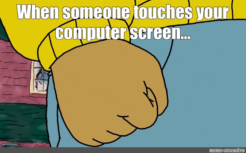 One Hand Using Computer Meme Create meme
