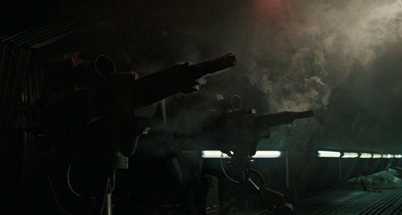 Create meme "Aliens 1986 film weapons, An automatic machine gun from ...
