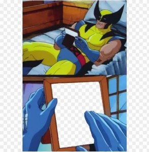 Create meme "meme Wolverine on the bed, Wolverine memes, Wolverine ...