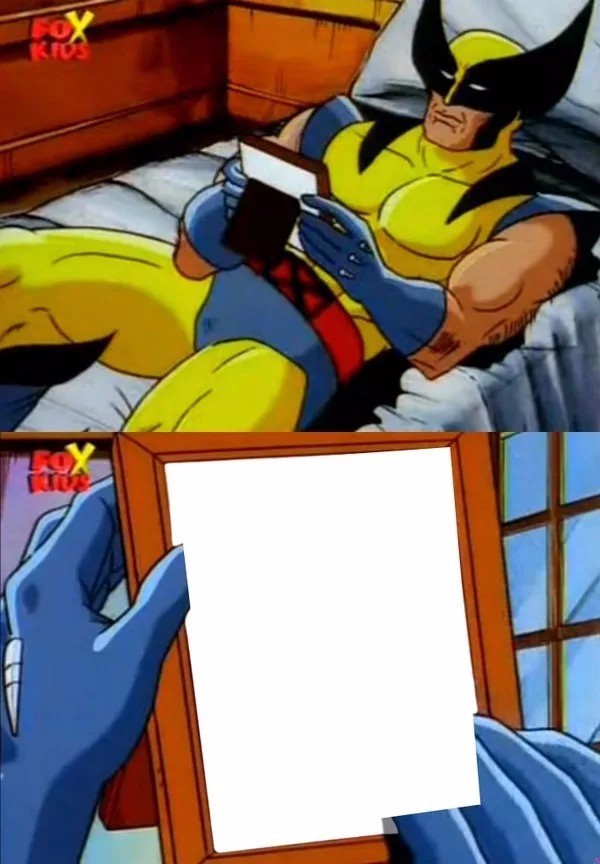 Create comics meme "Wolverine on the bed with, meme of Wolverine ...